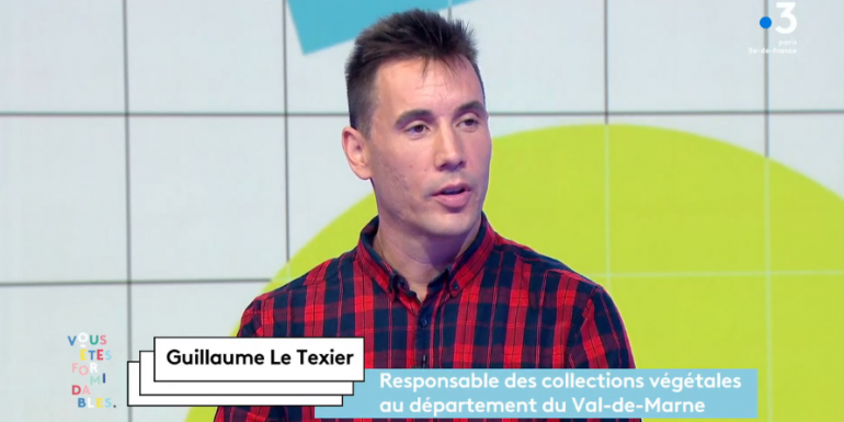 Guillaume Le Texier, responsable des collections végétales au départemental du Val-de-Marne